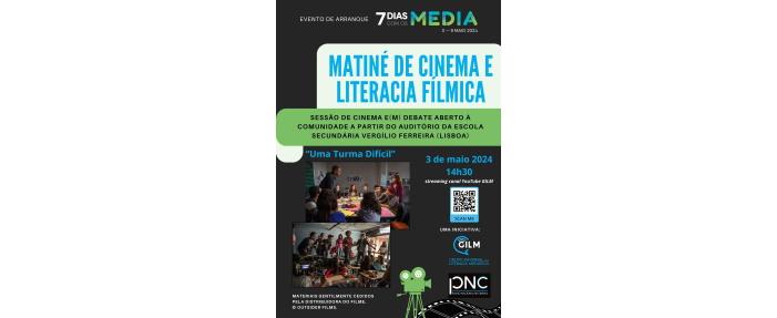 Matiné de Literacia fílmica | 3 de maio 2024  às 14h30