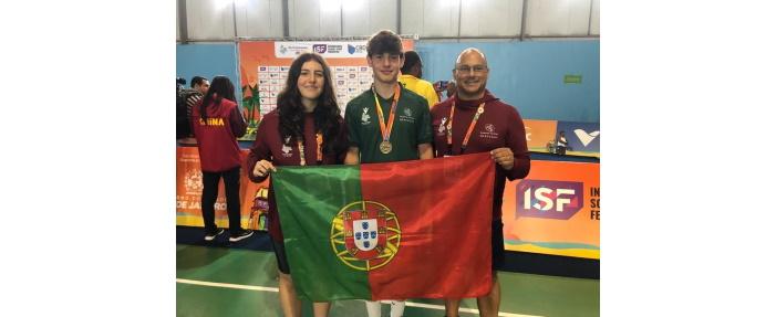 Portugal alcança medalha de bronze em Badminton nos jogos ISF U15  Gymnasiade 2023