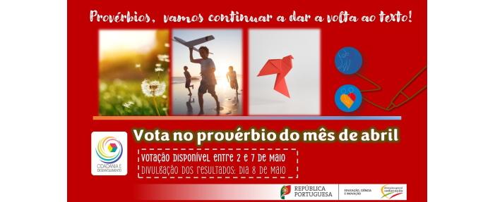 Vota no provérbio de abril e continua a dar a volta ao texto!